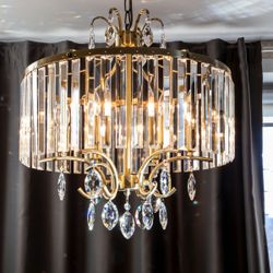 Citilux Инга CL335163 Люстра подвесная хрустальная Бронза