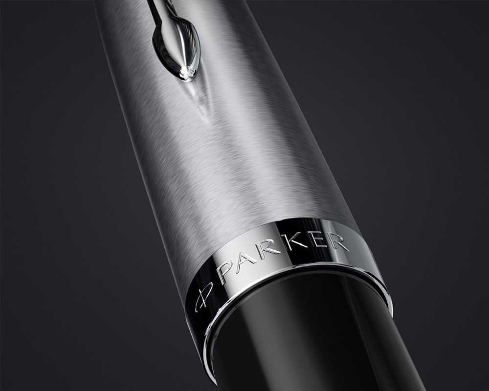 Перьевая ручка Parker 51 CORE BLACK CT, перо: F, цвет чернил: black/blue, в подарочной упаковке.