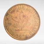 Germany, 10 Pfennigs, 1971, (Stuttgart Mint - "F"), VF