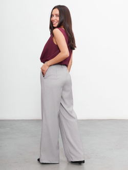 Брюки женские палаццо, Модный дом Виктории Тишиной, Амара 112-21-2, размер 46