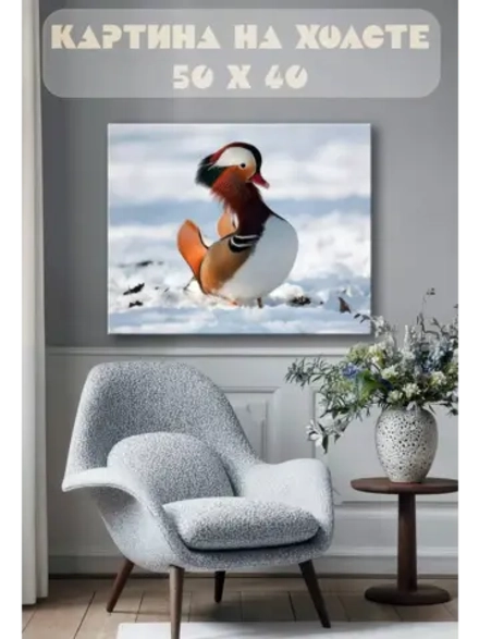 Картина на стену 40 X 50 Утка мандаринка