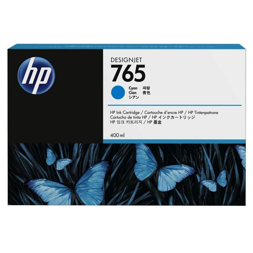 Картридж HP 765 (F9J52A) для DesignJet T7200, голубой (400 мл)