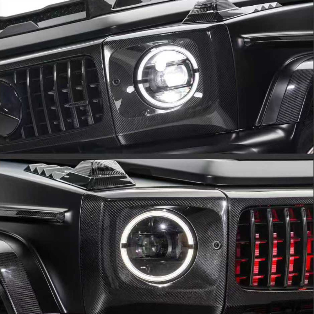 Передние фары Dark Night для Mercedes Benz G class W465 G450 G500 G550 G63 2025+ Гелик Гелентваген