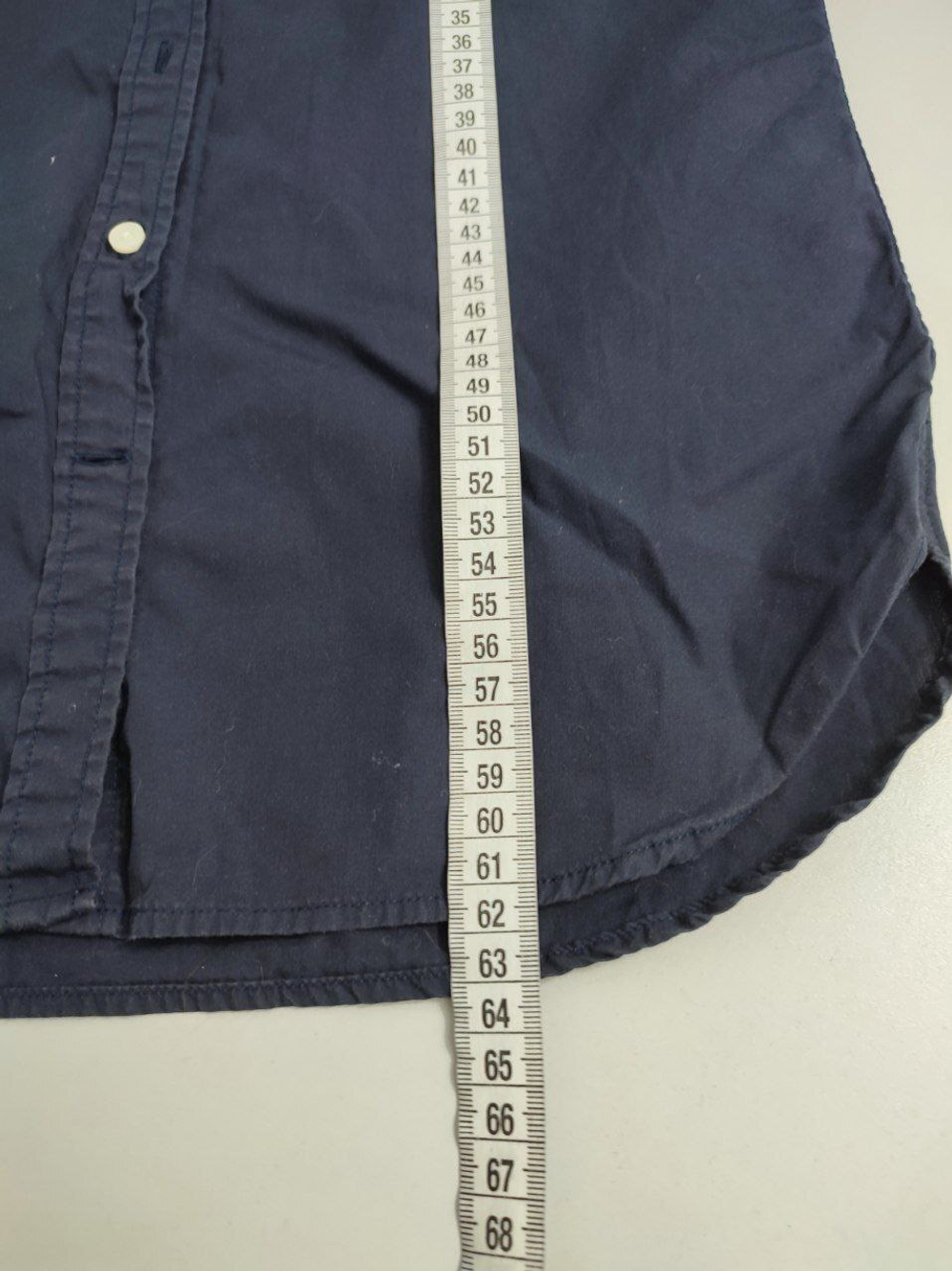 Рубашка классическая синяя 42 размер