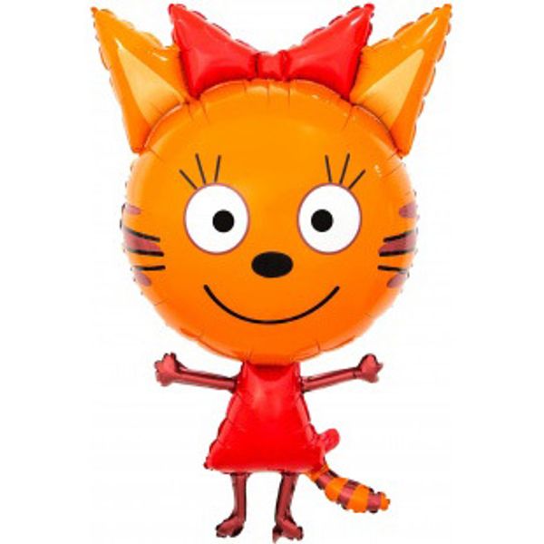 Фольгированная фигура «Карамелька (три кота)» 86 см