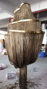 Terzani Atlantis large three tier chandelier