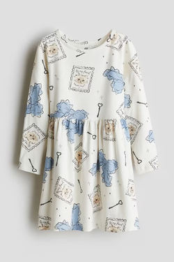 H&M Платье с принтом, белый