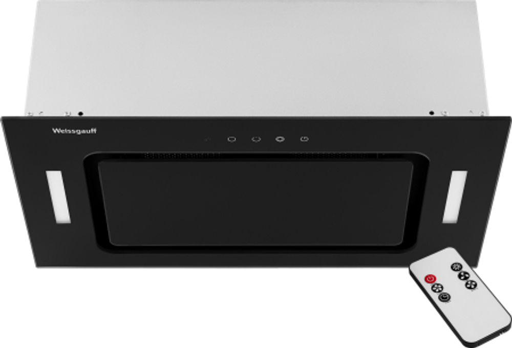 Кухонная встраиваемая вытяжка Weissgauff Intense 600 Touch Black Glass (430367)