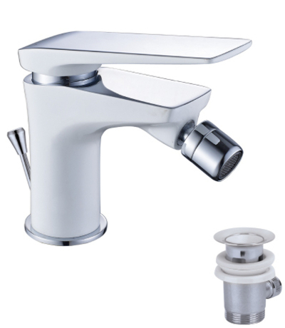 смеситель биде LEMARK Allegro хром/белый LM5908CW