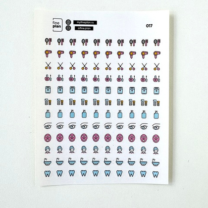 Стикеры "Уход" 017