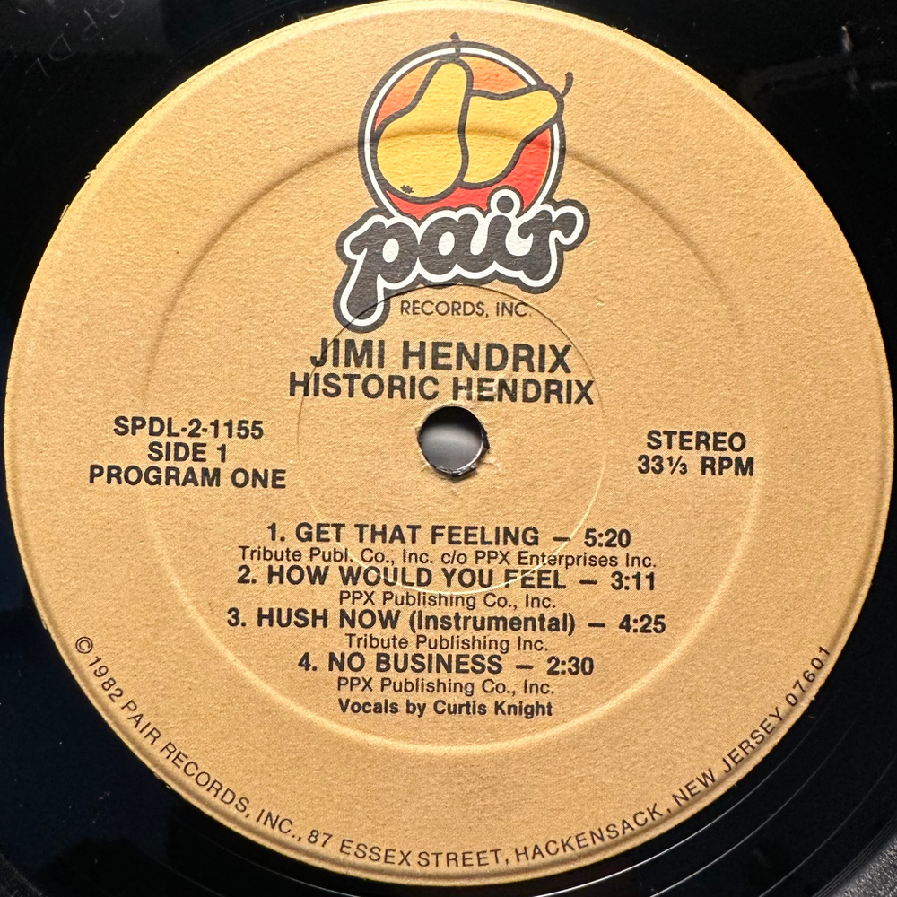Jimi Hendrix - Historic Hendrix 2LP (США 1986г.)