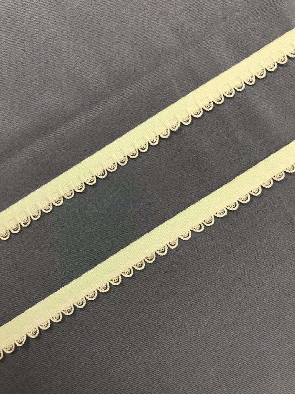 Отделочная резинка ажурная мятная 11 мм