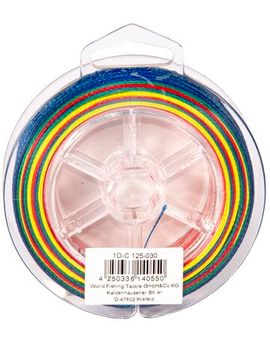 Леска плетёная WFT KG ROUND DYNAMIX Multicolor 300 м, 0,30 мм
