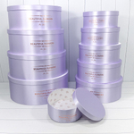 Коробка 52х19.5 см Набор 10 шт с атласной тканью (Сиреневый)