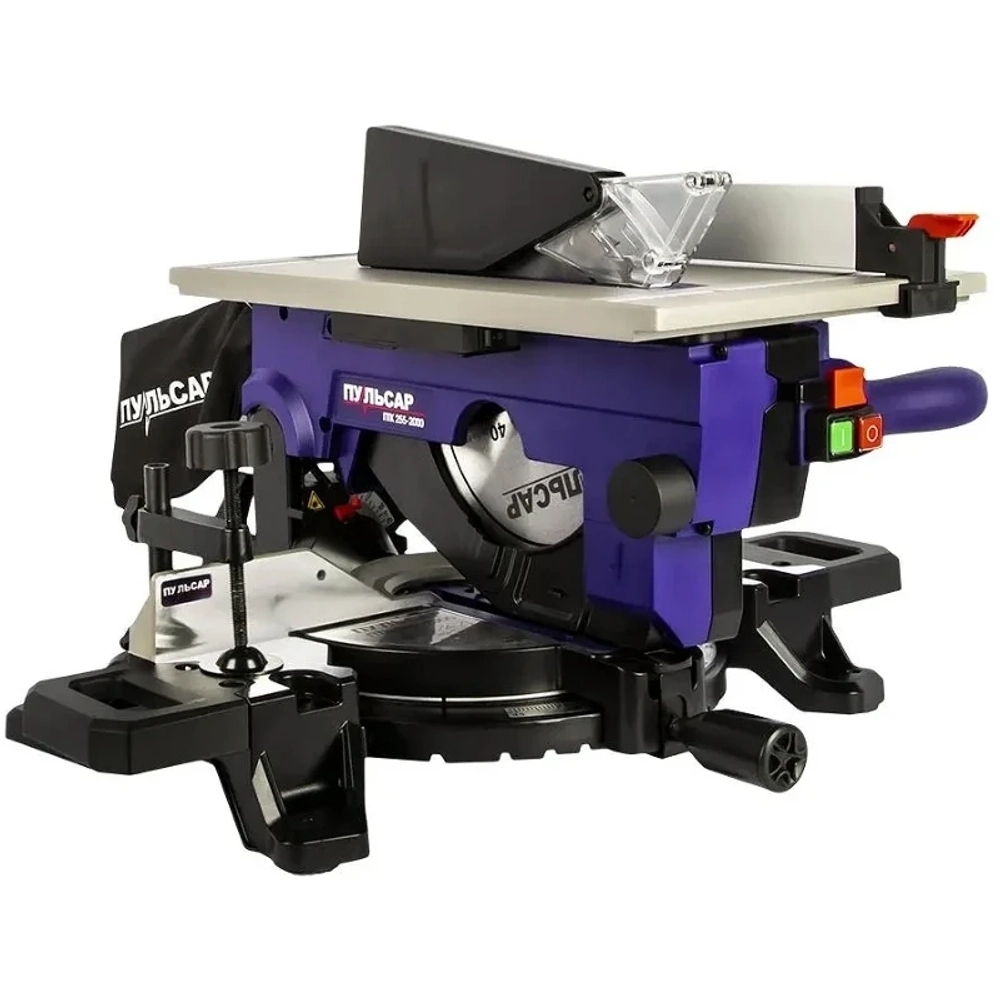 ПУЛЬСАР ПТК 255-2000 торцовочная комбинированная пила 909-488