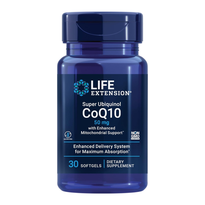 Суперубихинол CoQ10, Super Ubiquinol CoQ10 50 mg, Life Extension, 30 желатиновых капсул