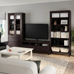 Подставка под телевизор - IKEA HEMNES/ХЕМНЭС ИКЕА, 37/47х197х326 см, черный