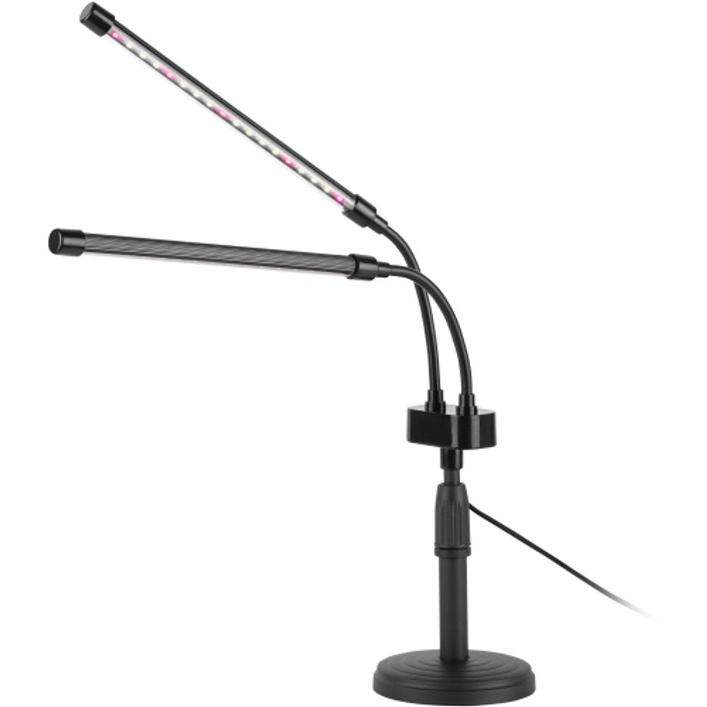 Настольный светильник для растений ЭРА FITO-20W-АLED-Ra полного спектра 20 Вт черный | Интерьерные фито светильники