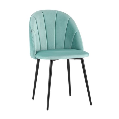 Стул Логан NEW велюр пыльно-голубой