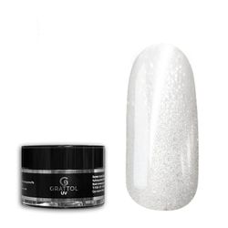 Grattol Camouflage Gel White Glow 03 - Гель молочный с шиммером, 15 мл