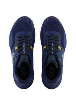 Мужские теннисные кроссовки EA7 Unisex Woven Sneaker - deep cobalt/sky captain/yellow