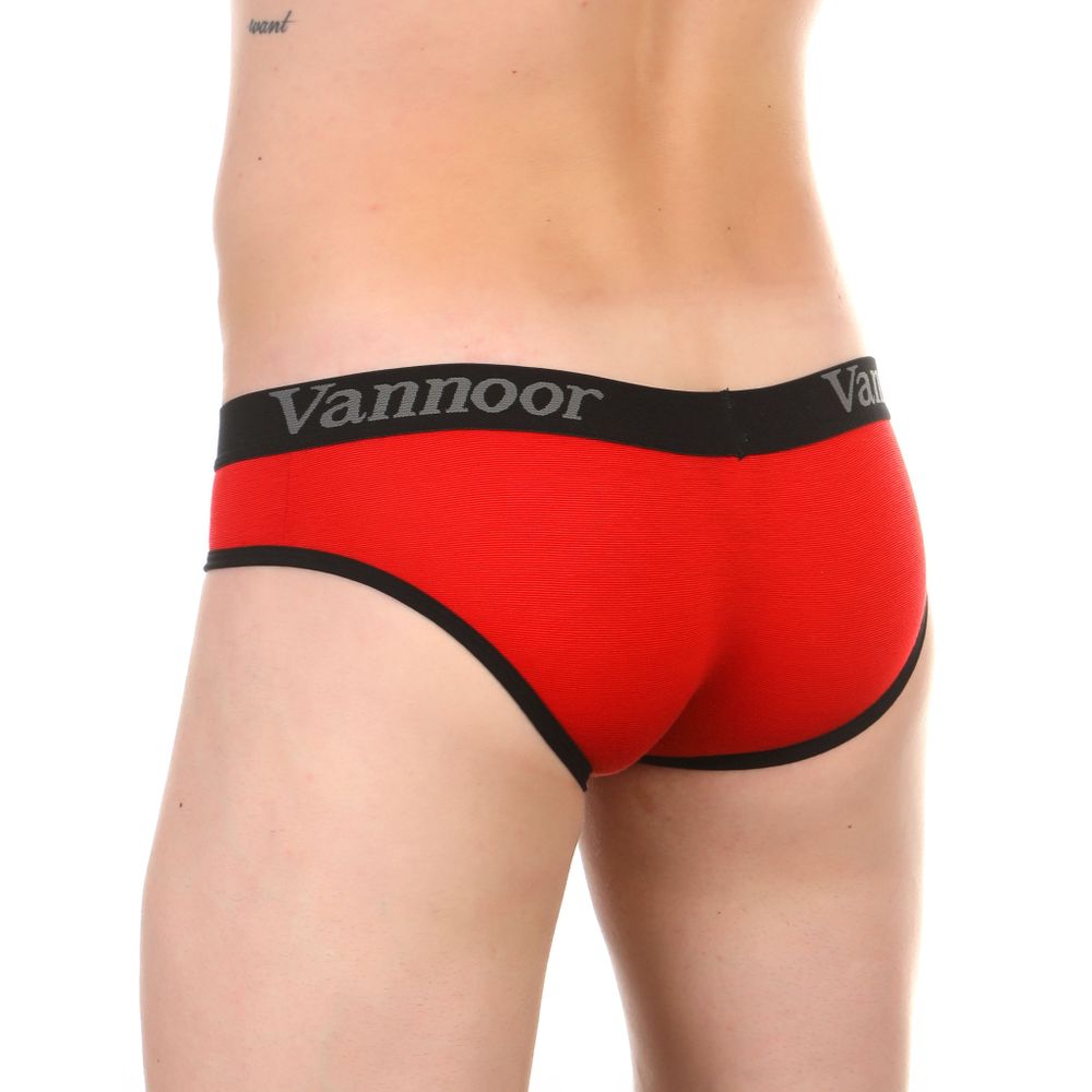 Мужские трусы брифы красные VANNOOR