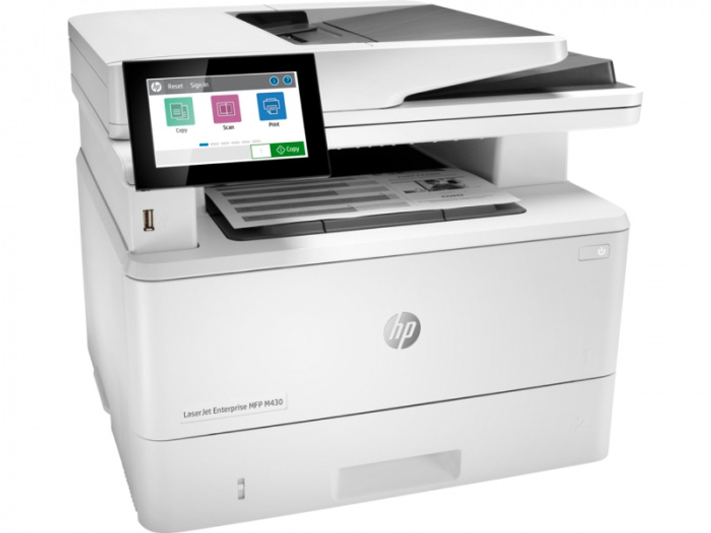 МФУ лазерное монохромное  HP LJ Ent M430f 3PZ55A, A4, 38 стр/мин, 2ГБ, ADF, Ethernet, USB 2.0