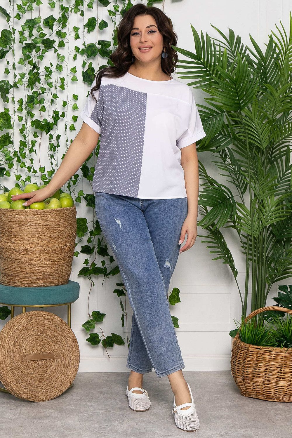 Блуза Алисия (белая) Б13500-25М LT Collection