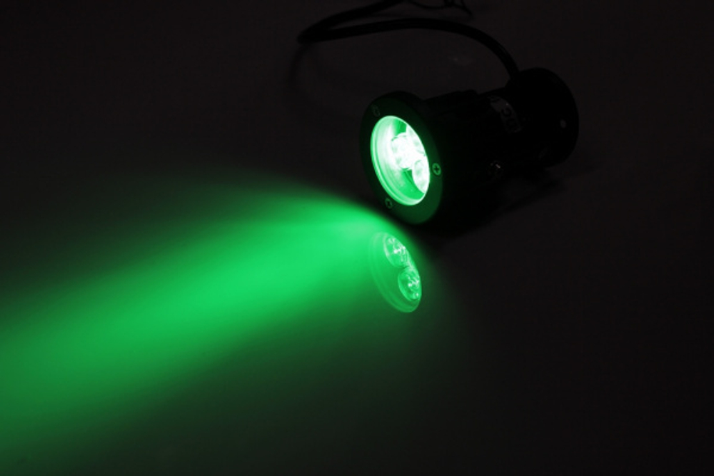 G-DT02-G 12V точ.повор.LEDпрожек,3LED CREE/1W,12V зелёный