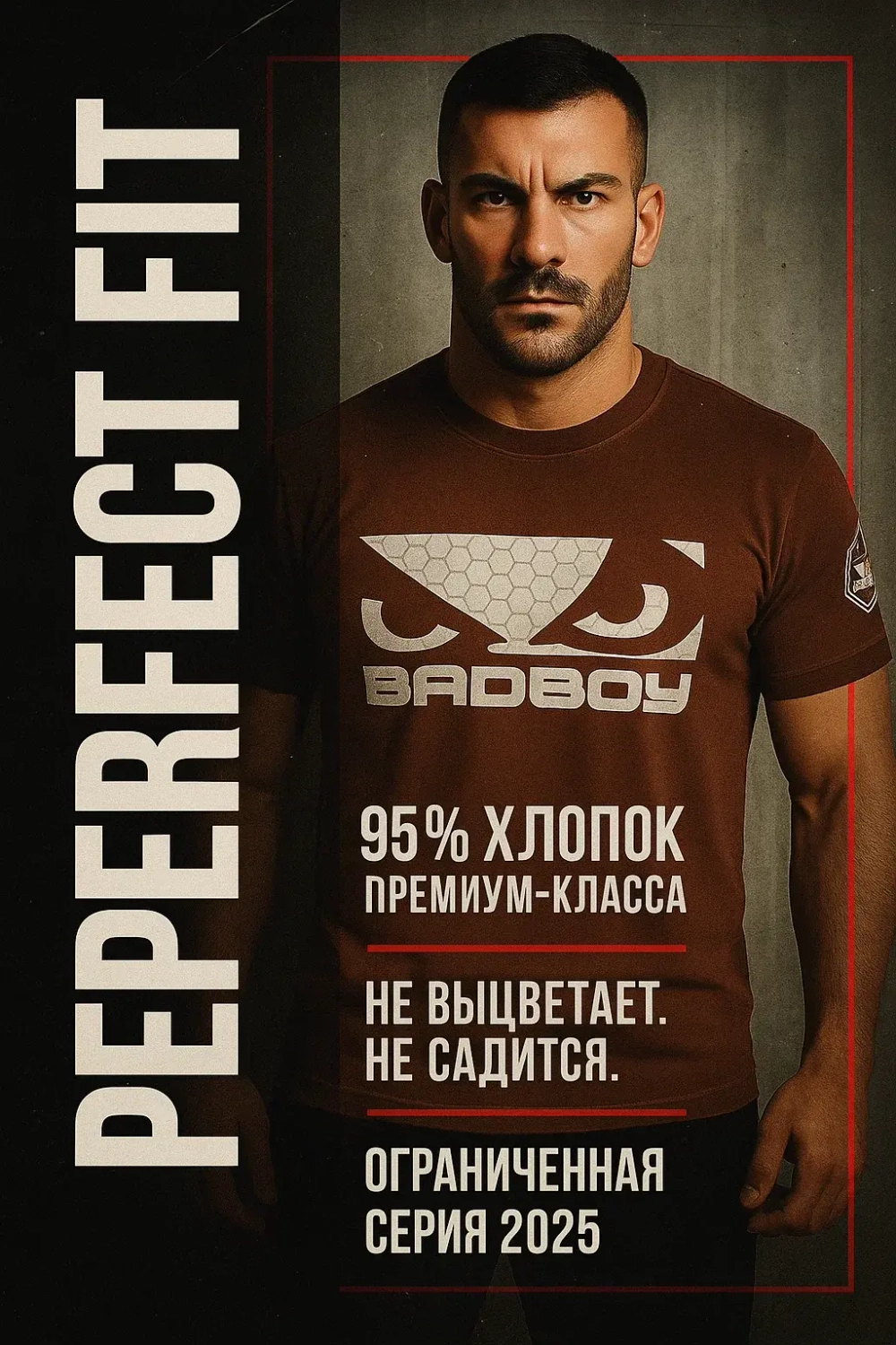 Футболка Bad Boy Prime Walkout 3.0 T-shirt кофейный