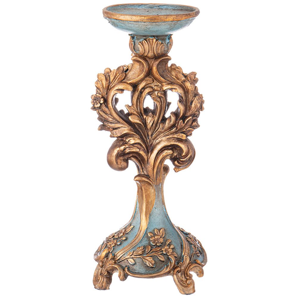 ПОДСВЕЧНИК КОЛЛЕКЦИЯ "РОКОКО", 11,7*11.7*27,5CM