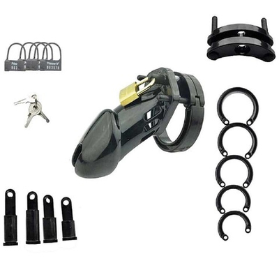 Насадка пояс верности мужская с замочком Blocker long черный