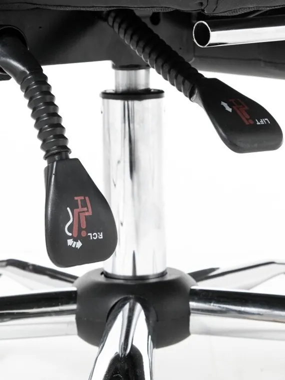 Кресло руководителя YS-800 черное, с подставкой для ног, семиточечный массаж