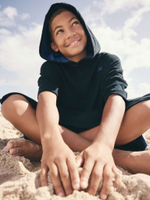 Пончо махровое для мальчика Next E91-808, Темно-синий