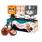 Набор шоколадных бомбочек с маршмеллоу, ДЖАЗ И КОТЫ , 90 гр., ТМ Chokocat