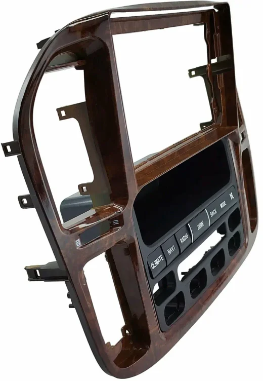 Магнитола для Toyota Land Cruiser 100, Lexus LX470 1998-2002 (климат на ШГУ, рамка дерево) - Teyes LUX ONE 360 монитор 12.3" 2K QLED на Android 10, 6Гб+128Гб, CarPlay, 4G SIM-слот, 4 камеры в комплекте