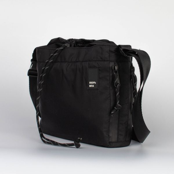 Сумка Сборка-мини черный рипстоп тонкий нейлон - фото 5