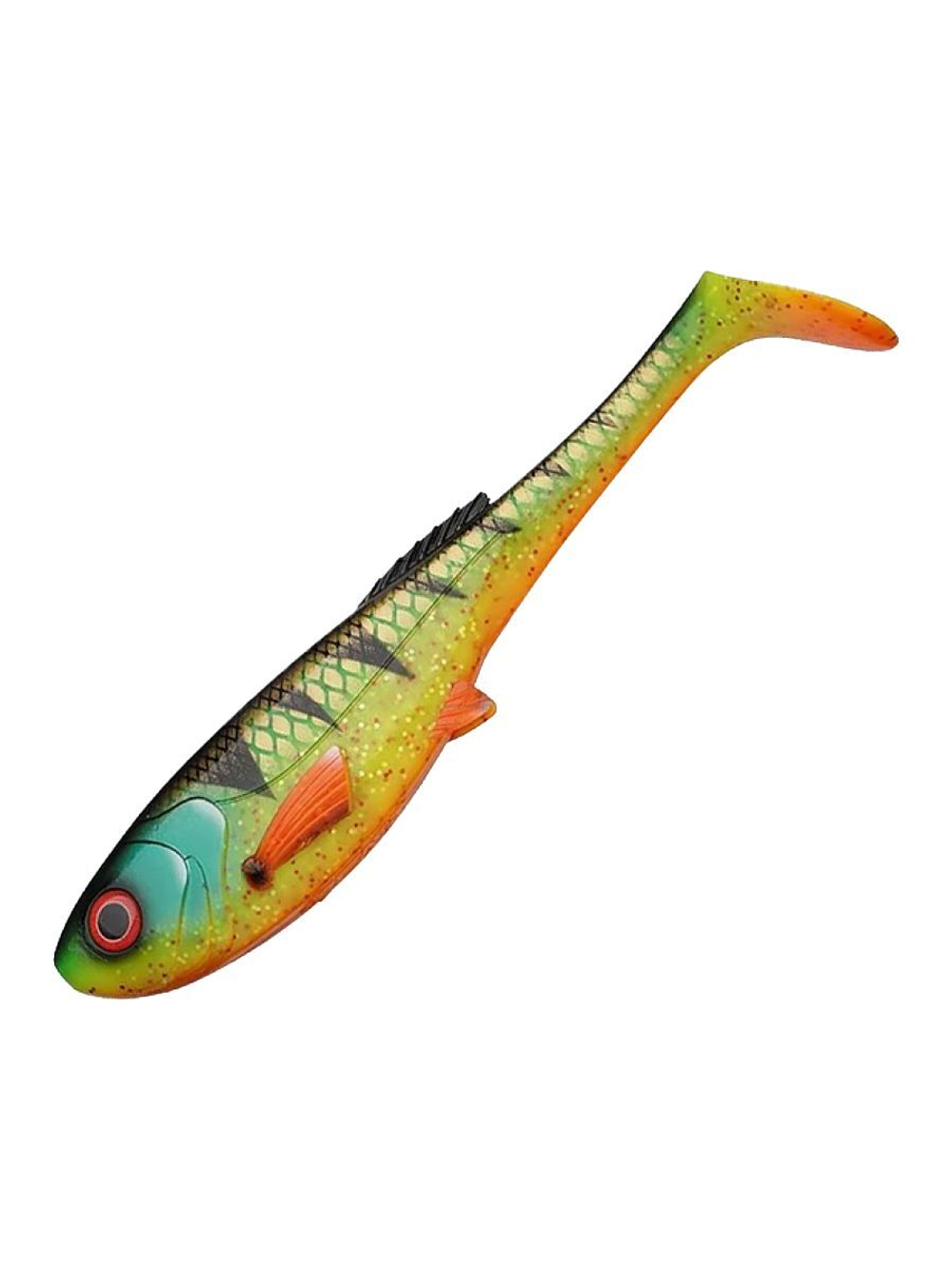 Приманка мягкая виброхвост Abu Garcia Beast Slim Paddle Tail, 210 мм, 4 шт, Firetiger