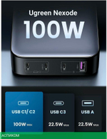 Сетевое зарядное устройство Ugreen CD328-90928 Space Gray (90928)