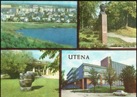 Почтовая открытка "UTENA". Серия - города Советской Литвы