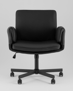 Кресло офисное TopChairs Foldo с откидными подлокотниками черное