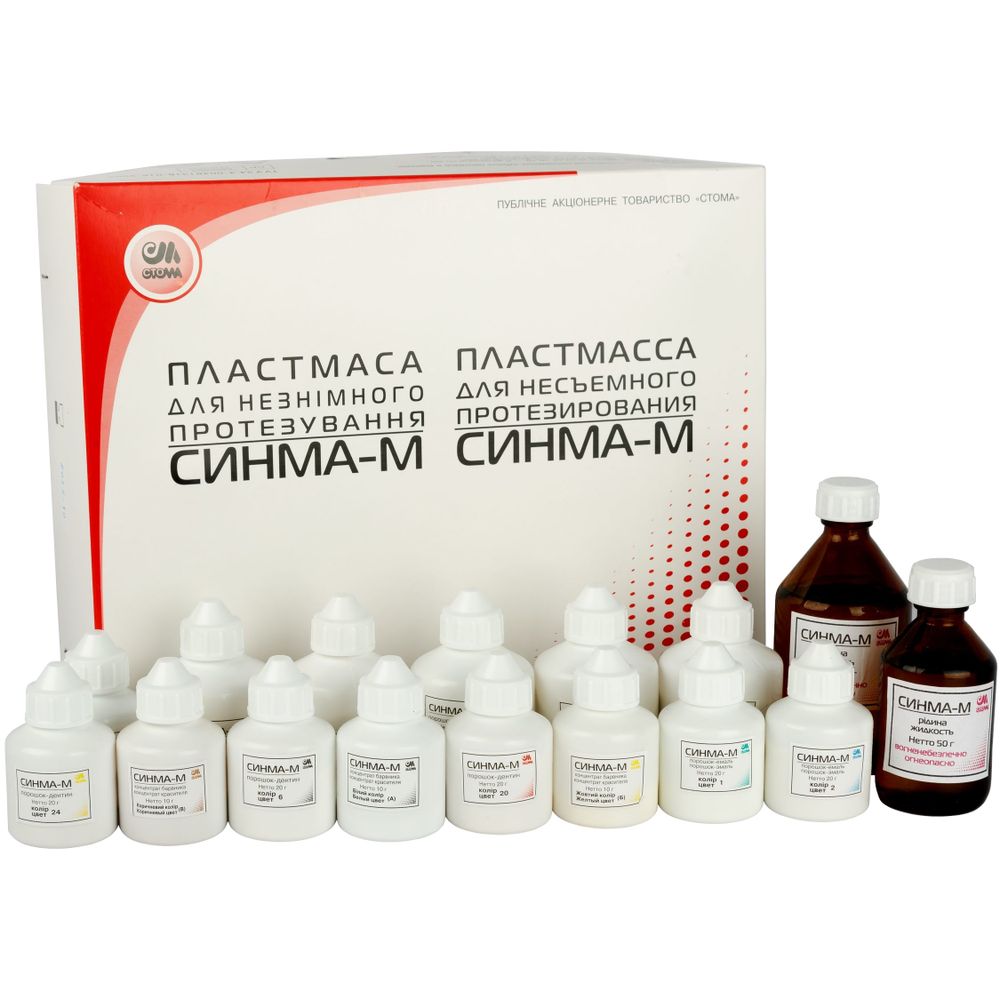 --- Синма-М Набор, пластмасса для несъемного протезирования