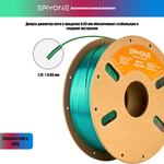Пластик Eryone Silk PLA Tri-Color 1.75mm, 1KG/roll Red & Blue & Green