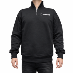 Толстовка на молнии Аскона. Цвет: чёрная