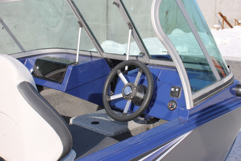 Катер-лодка алюминиевая WINDBOAT 4.6 DC EvoFish