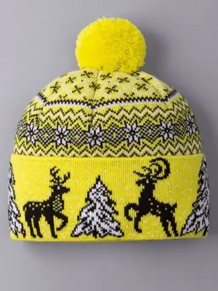 Шапка зимняя вязаная детская