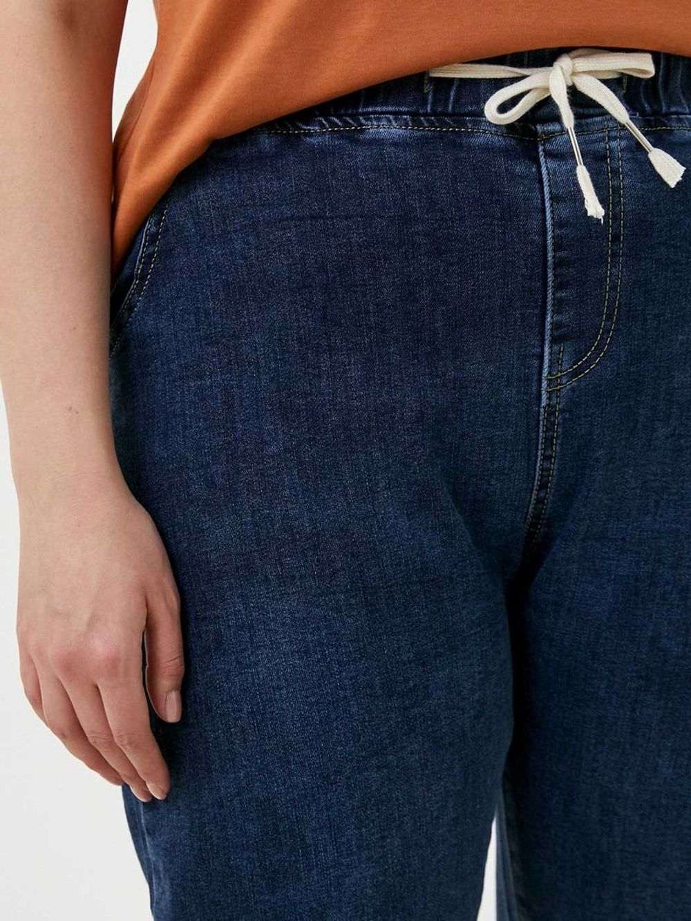 Джинсы на резинке больших размеров