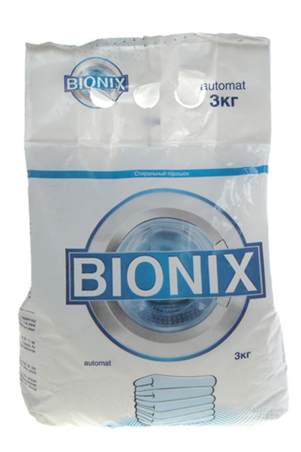Стиральный порошок автомат 3кг пакет Bionix