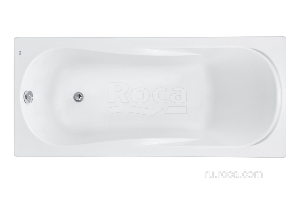 Акриловая ванна Roca Uno 170х75 прямоугольная белая ZRU9302870