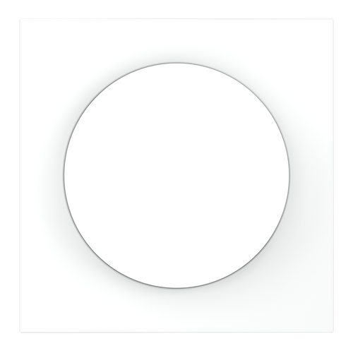 Накладка для светорегулятора поворотно-нажимного, S70 (белый матовый)